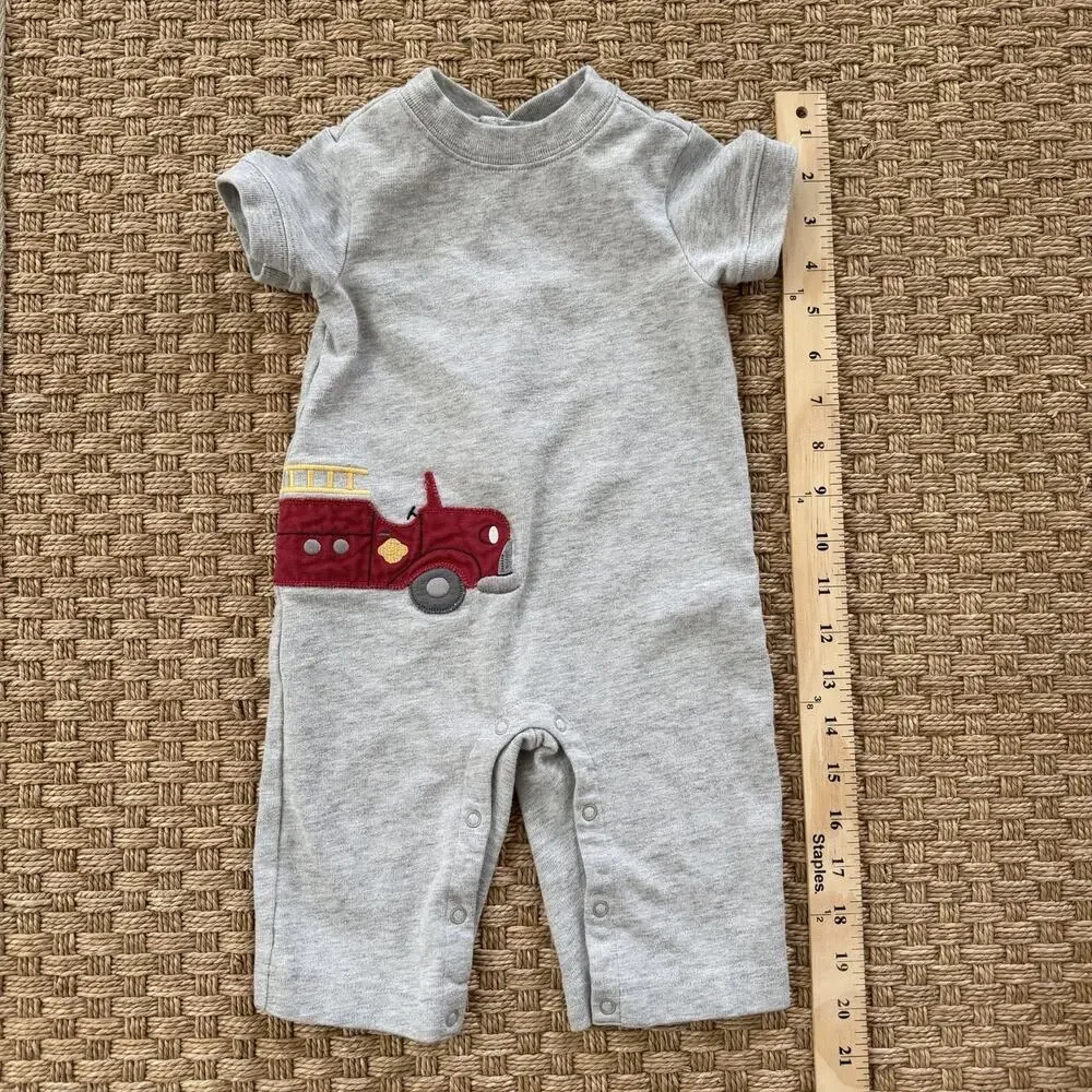 2003 Gymboree Firetruck Embroidery Baby Boy’s One Piece Size 3-6 Months
